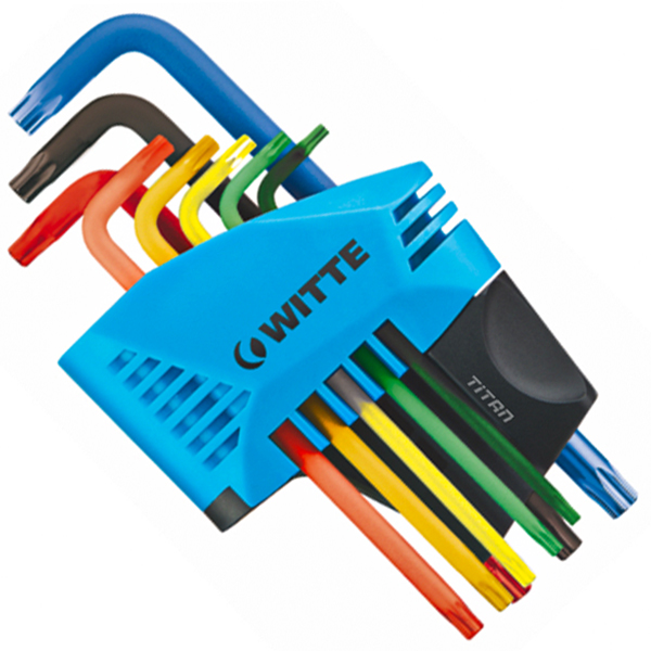 Bộ lục giác sao ngắn đa màu, có vỉ treo