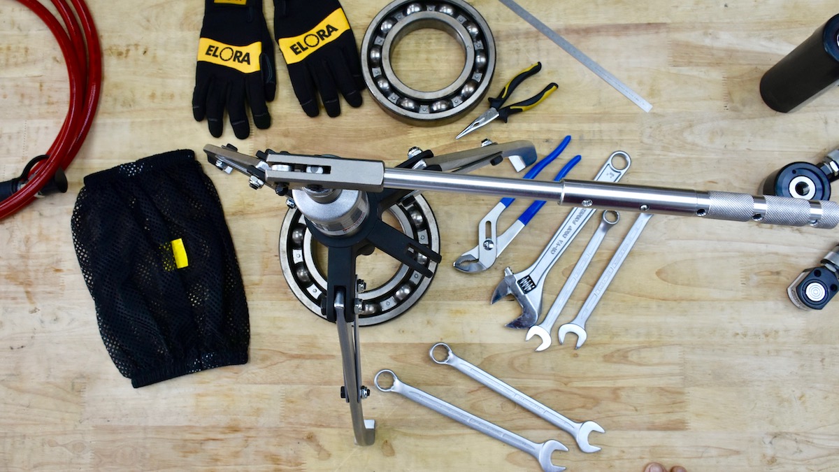 Vam thủy lực tháo vòng bi tải trọng 8 tấn, tự định tâm PME800