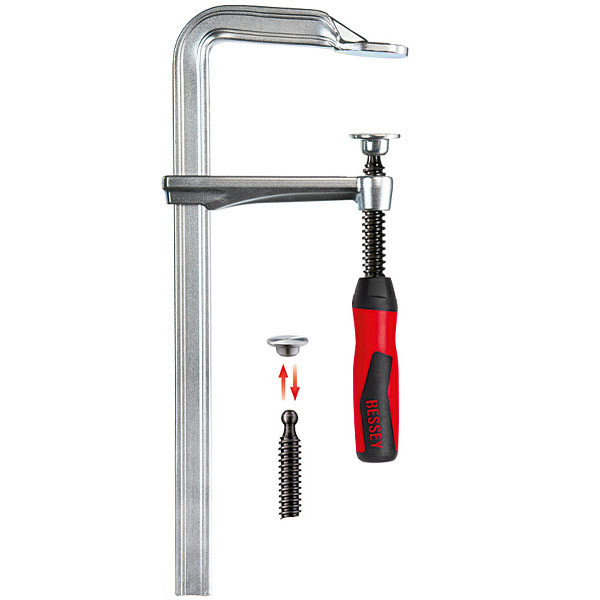 Kẹp vít thép toàn phần với tay cầm nhựa 2K