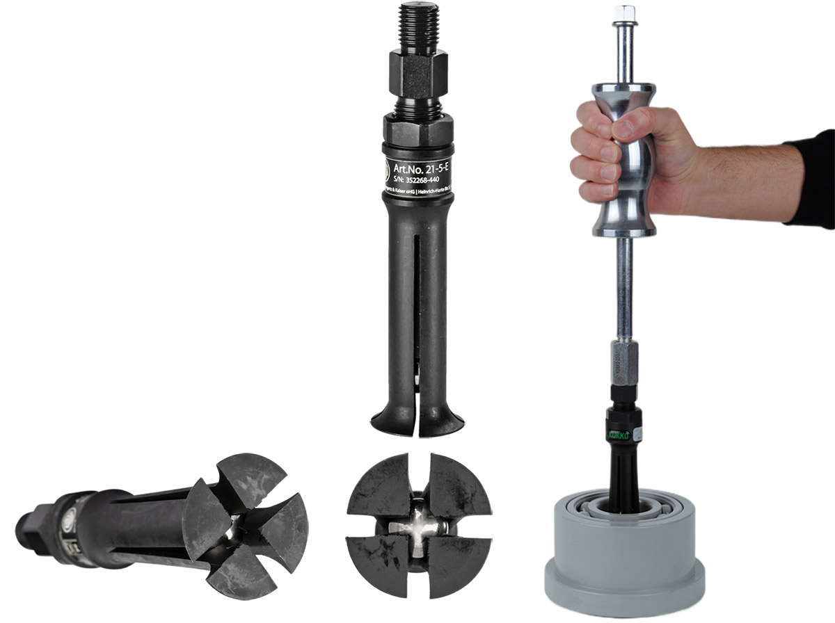 Đầu cảo trong KUKKO 21-5-E, độ mở ngàm 34 - 48mm