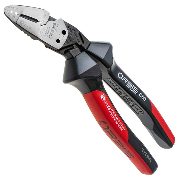 Kìm đa năng mỏ cong 25 độ, bề mặt bóng mịn, cán đỏ đen