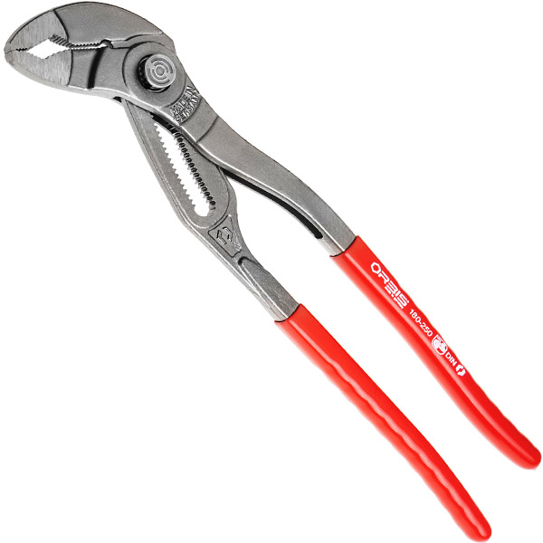 Kìm mỏ quạ PRESSplus 10 inch, mặt cạnh đen mặt bóng, cán PVC đỏ