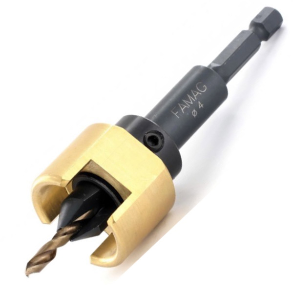 Mũi khoan gỗ đường kính 6mm đi kèm điểm dừng độ sâu