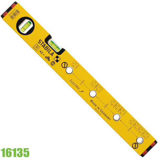 Thước thủy nivo thợ điện STABILA 1613, 2 bọt thủy, 4 giác bám Type 70