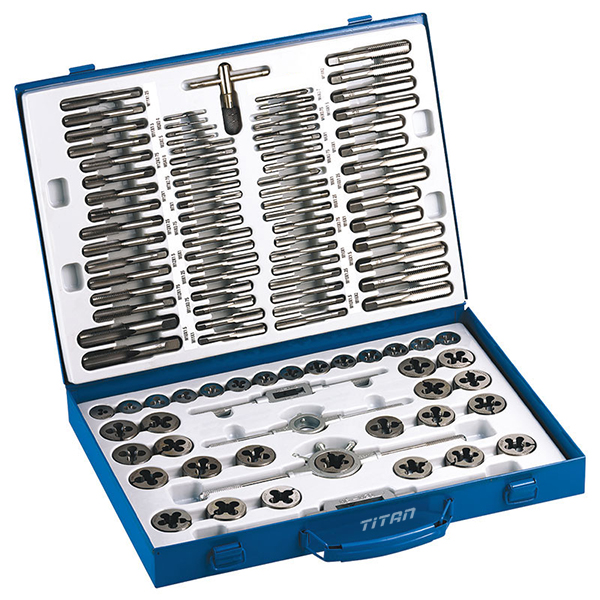 Bộ taro ren 110 chi tiết M218, từ M2-M18 Tungsten trong ngoài kết hợp Fervi