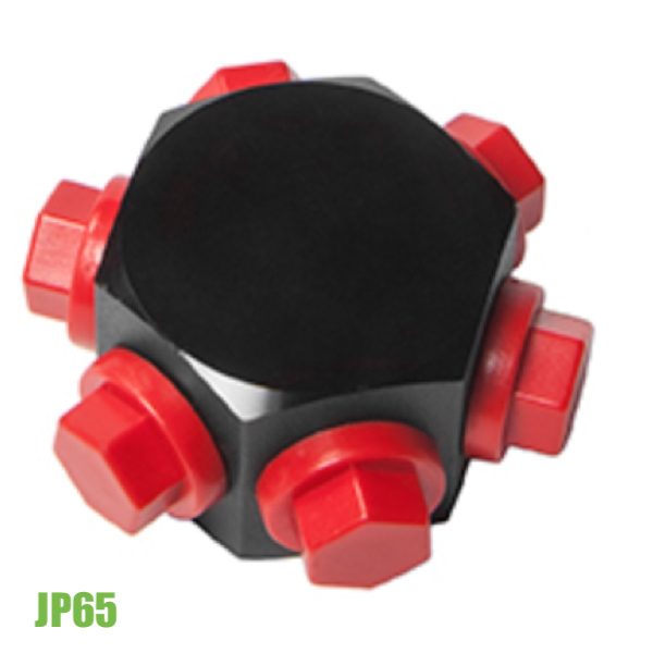 Van chia ngả 6 đầu JP65, cụm lục giác, áp suất làm việc 700 bar