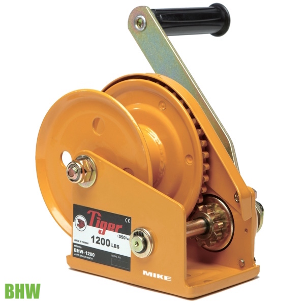 Tời quay tay kéo cáp Manual Winch BHW, tải trọng 360-1180kg Tiger