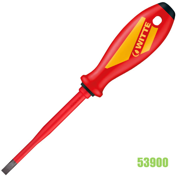 Tua vít dẹt 53900 cách điện 1000V WITTE Maxx Slim 53900 size 3.5-6.5mm