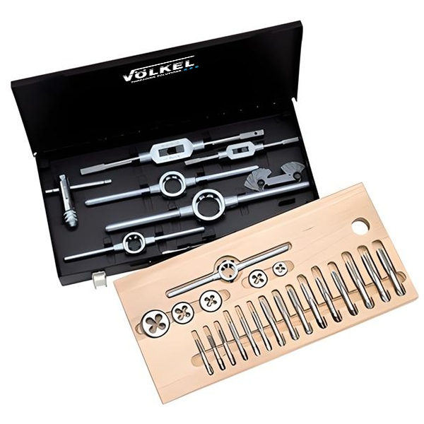 Bộ taro bàn ren 61 chi tiết Voelkel 48006 từ M3 đến M24