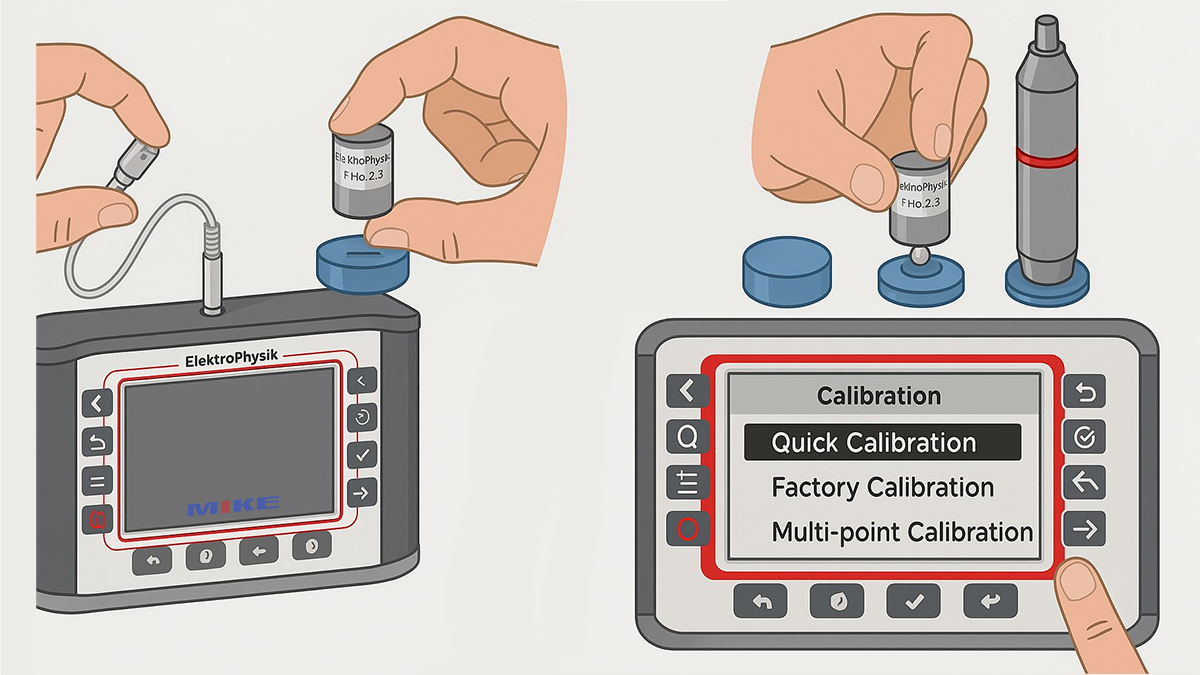 Hướng dẫn hiệu chuẩn máy MiniTest FH, ElektroPhysik