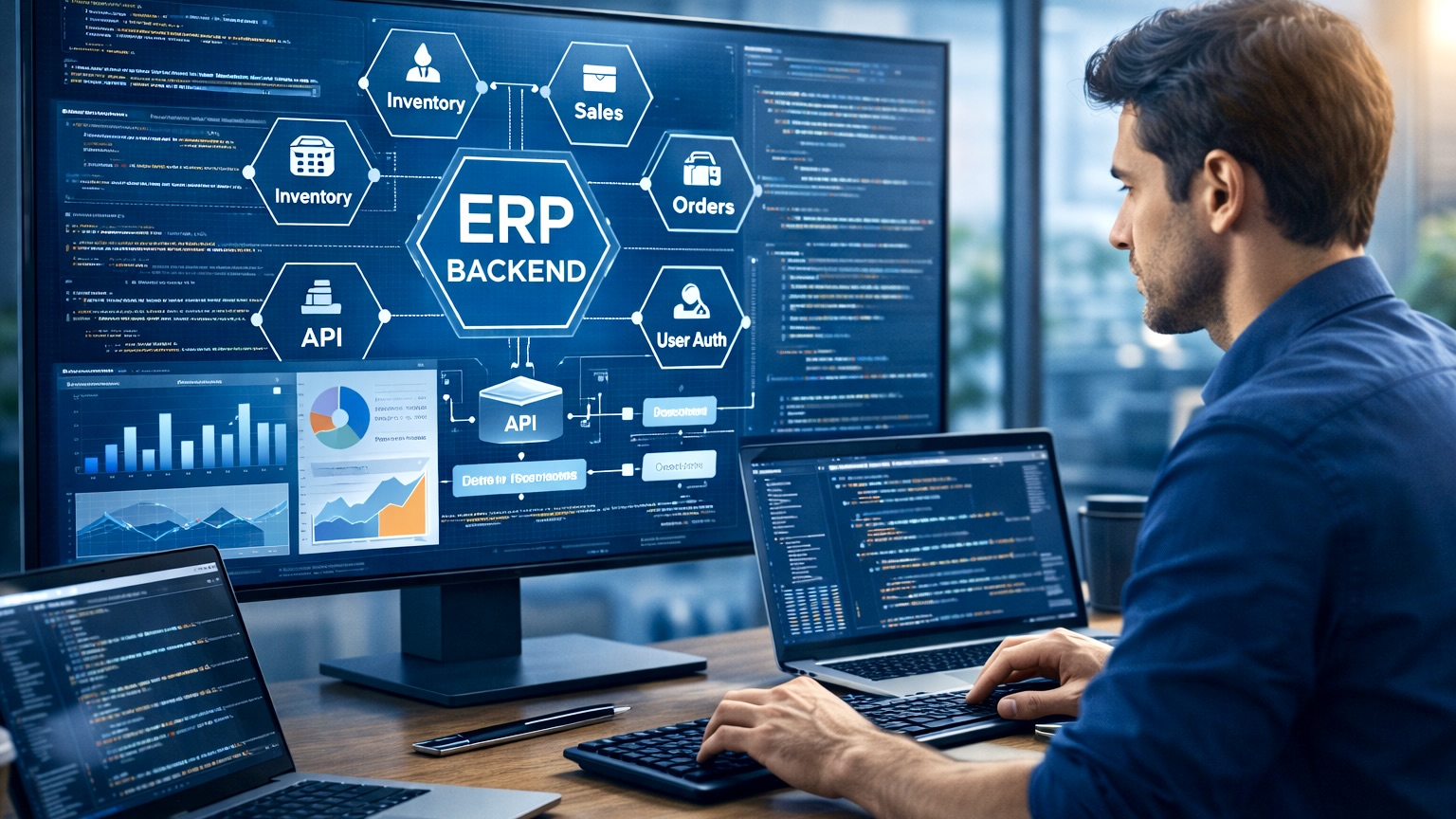 Lập trình backend ERP cho dự án xây dựng hệ thống quản trị
