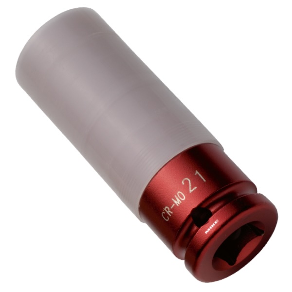 Đầu tuýp 85mm, vỏ nhựa màu đỏ, đầu vuông 1/2 inch